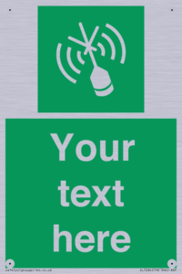 Custom sign safe condition Emergency position beacon